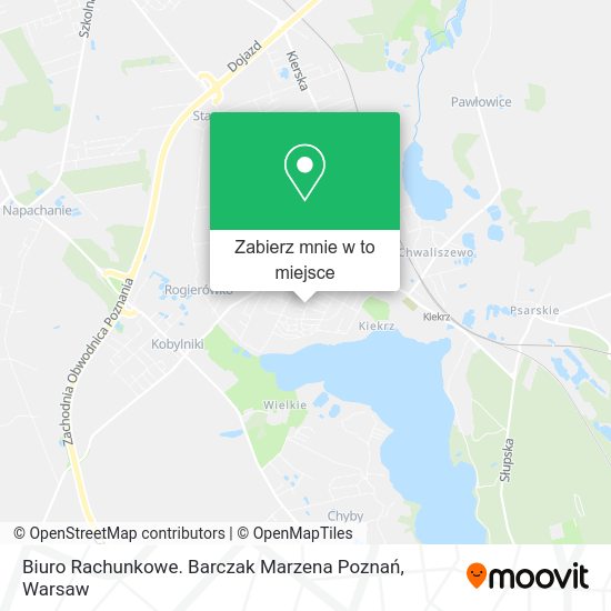 Mapa Biuro Rachunkowe. Barczak Marzena Poznań