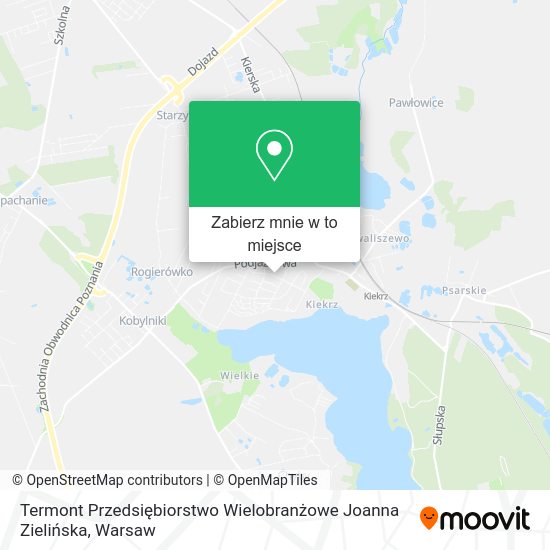 Mapa Termont Przedsiębiorstwo Wielobranżowe Joanna Zielińska