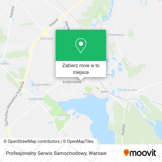 Mapa Profesjonalny Serwis Samochodowy