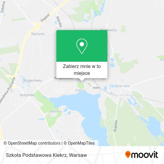 Mapa Szkoła Podstawowa Kiekrz