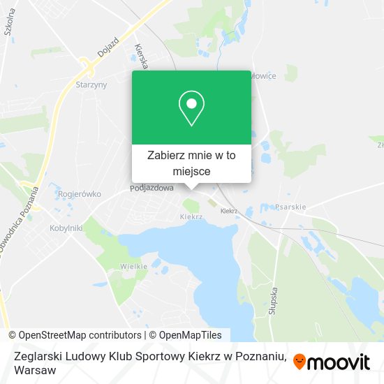 Mapa Zeglarski Ludowy Klub Sportowy Kiekrz w Poznaniu