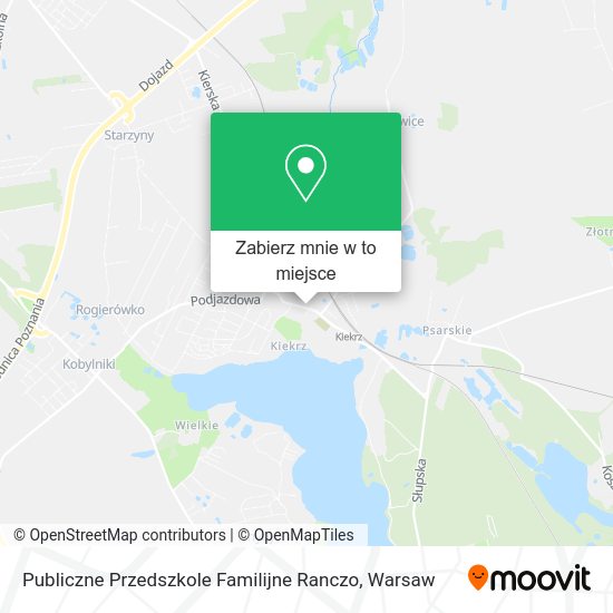 Mapa Publiczne Przedszkole Familijne Ranczo