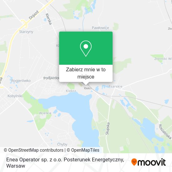 Mapa Enea Operator sp. z o.o. Posterunek Energetyczny