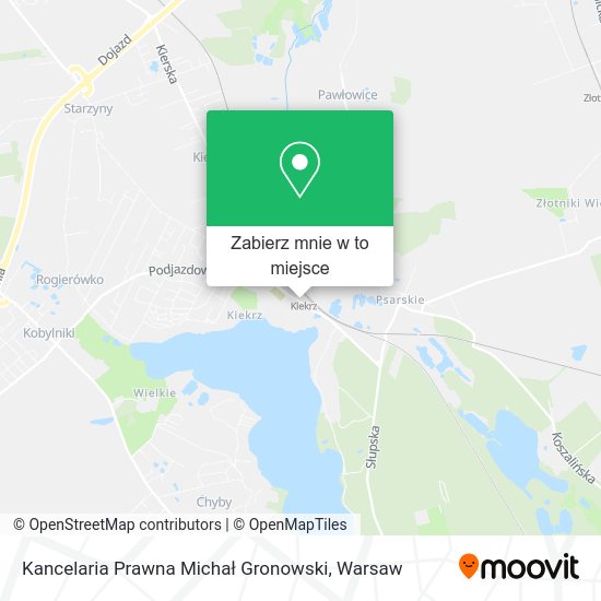 Mapa Kancelaria Prawna Michał Gronowski