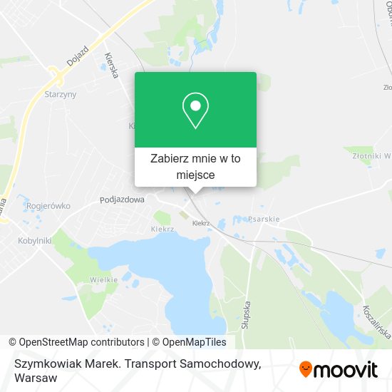 Mapa Szymkowiak Marek. Transport Samochodowy