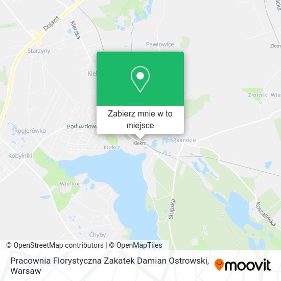 Mapa Pracownia Florystyczna Zakatek Damian Ostrowski