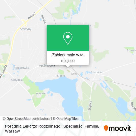 Mapa Poradnia Lekarza Rodzinnego i Specjaliści Familia