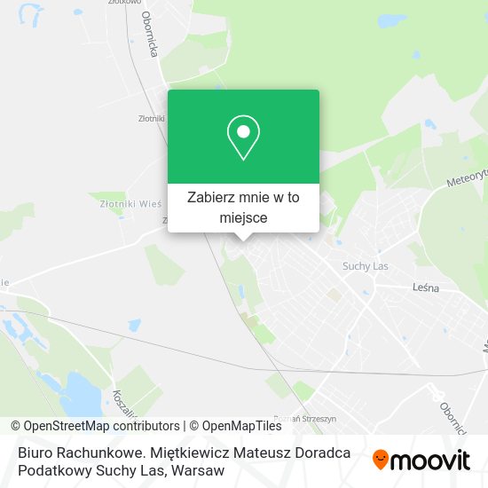 Mapa Biuro Rachunkowe. Miętkiewicz Mateusz Doradca Podatkowy Suchy Las