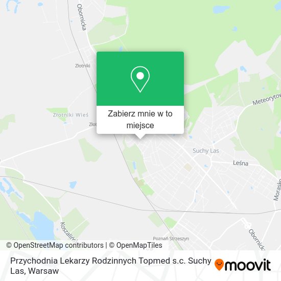 Mapa Przychodnia Lekarzy Rodzinnych Topmed s.c. Suchy Las