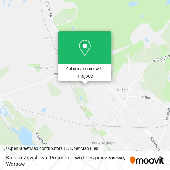 Mapa Kapica Zdzisława. Pośrednictwo Ubezpieczeniowe