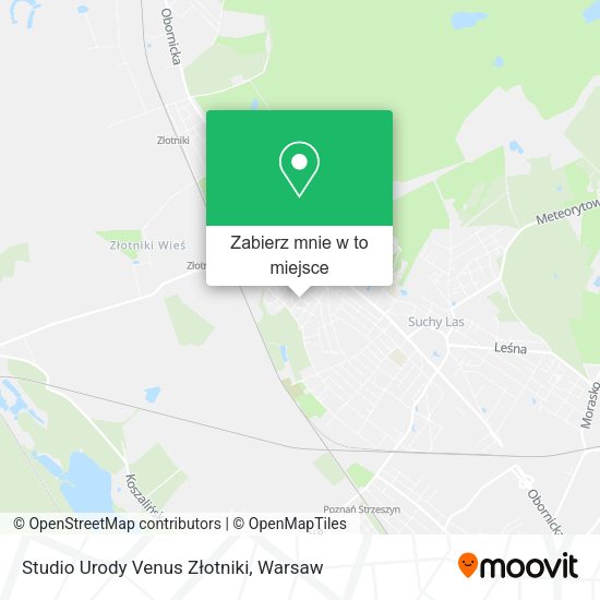 Mapa Studio Urody Venus Złotniki