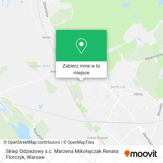 Mapa Sklep Odzieżowy s.c. Marzena Mikołajczak Renata Florczyk