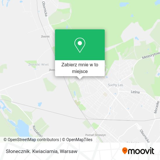 Mapa Słonecznik. Kwiaciarnia