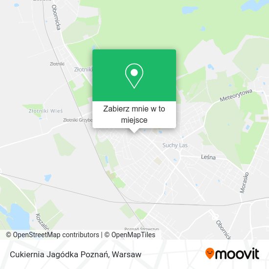 Mapa Cukiernia Jagódka Poznań