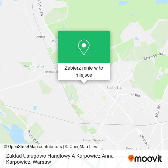 Mapa Zakład Usługowo Handlowy A Karpowicz Anna Karpowicz