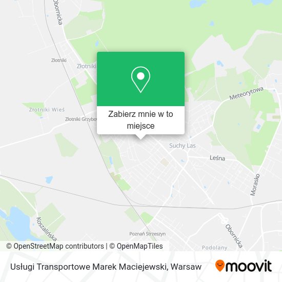 Mapa Usługi Transportowe Marek Maciejewski