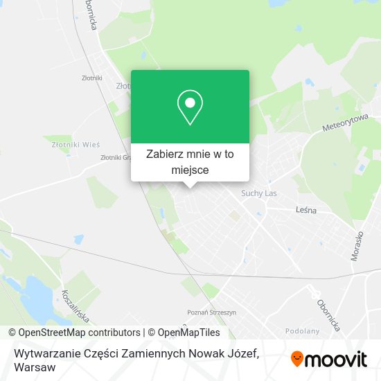 Mapa Wytwarzanie Części Zamiennych Nowak Józef