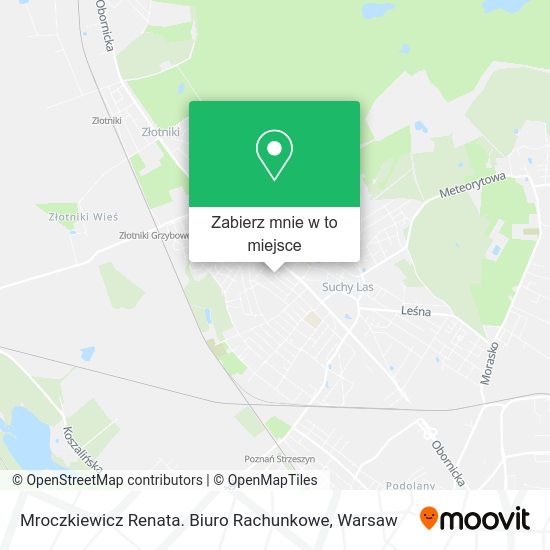 Mapa Mroczkiewicz Renata. Biuro Rachunkowe