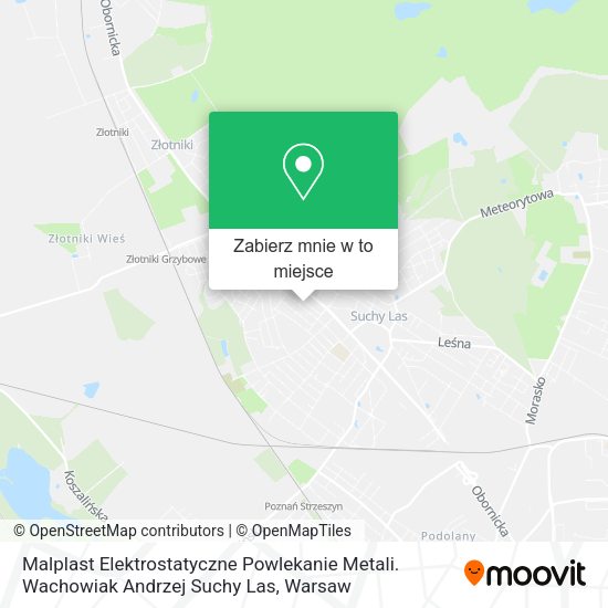 Mapa Malplast Elektrostatyczne Powlekanie Metali. Wachowiak Andrzej Suchy Las