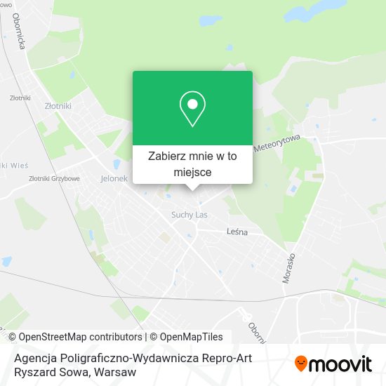 Mapa Agencja Poligraficzno-Wydawnicza Repro-Art Ryszard Sowa