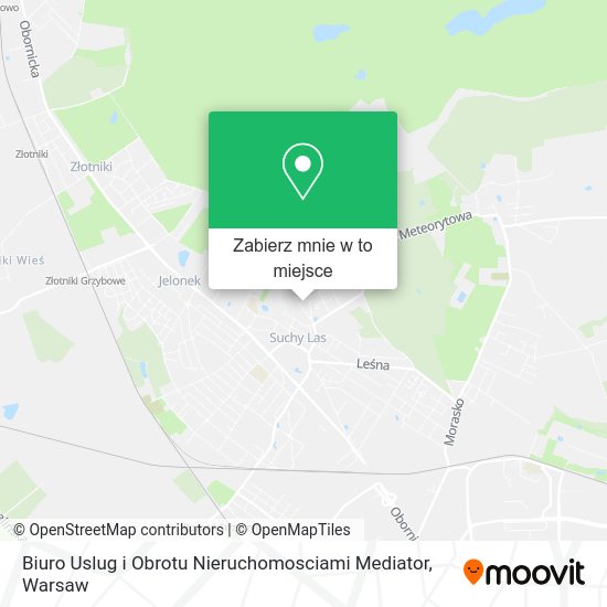 Mapa Biuro Uslug i Obrotu Nieruchomosciami Mediator