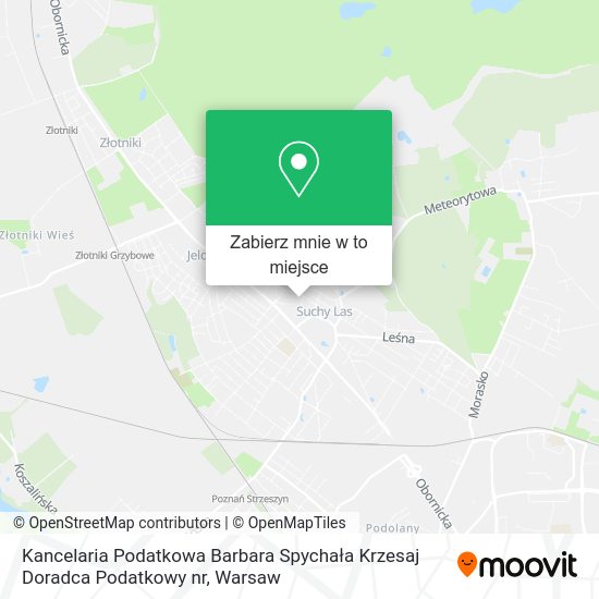 Mapa Kancelaria Podatkowa Barbara Spychała Krzesaj Doradca Podatkowy nr