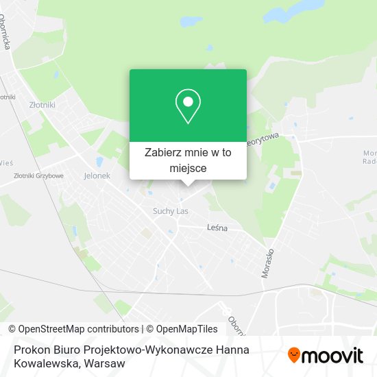 Mapa Prokon Biuro Projektowo-Wykonawcze Hanna Kowalewska