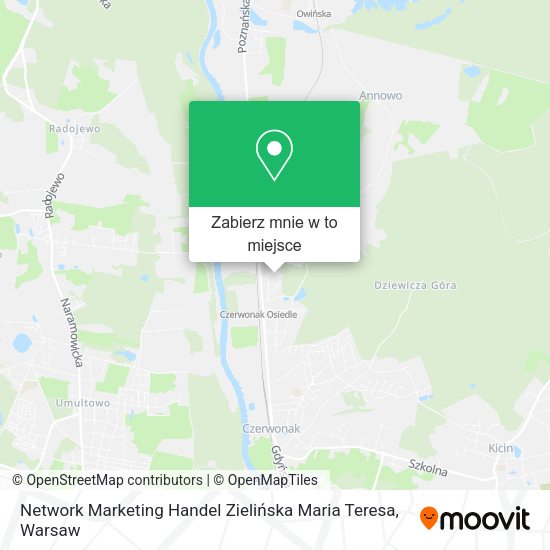 Mapa Network Marketing Handel Zielińska Maria Teresa