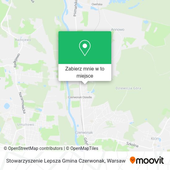 Mapa Stowarzyszenie Lepsza Gmina Czerwonak