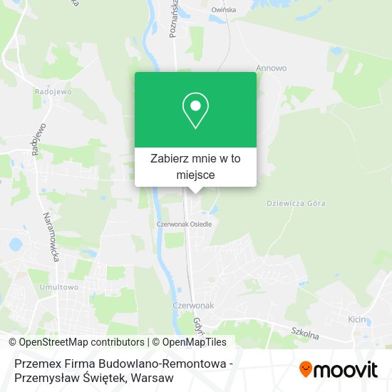 Mapa Przemex Firma Budowlano-Remontowa - Przemysław Świętek