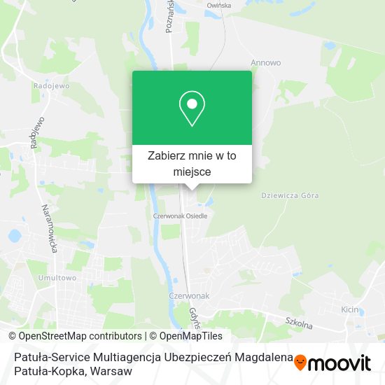 Mapa Patuła-Service Multiagencja Ubezpieczeń Magdalena Patuła-Kopka