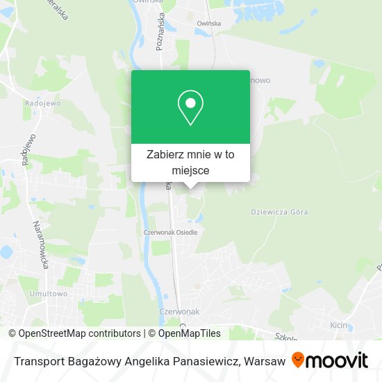 Mapa Transport Bagażowy Angelika Panasiewicz