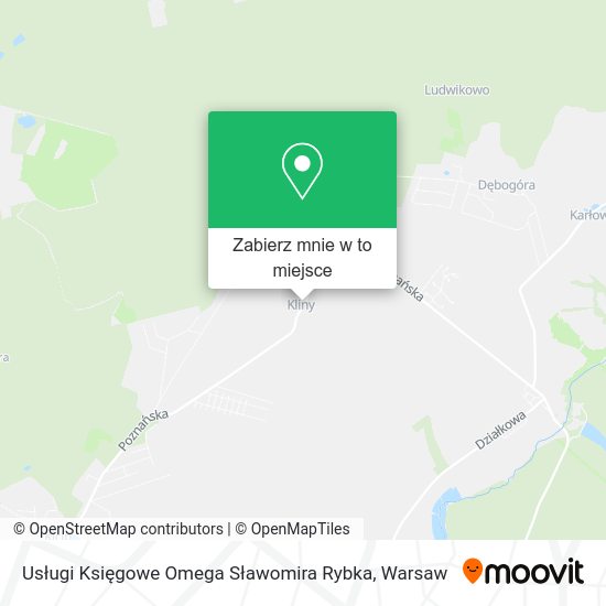 Mapa Usługi Księgowe Omega Sławomira Rybka