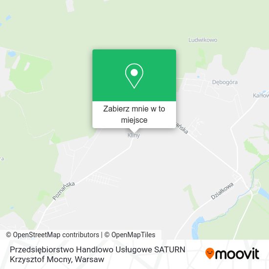 Mapa Przedsiębiorstwo Handlowo Usługowe SATURN Krzysztof Mocny