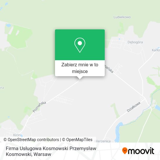 Mapa Firma Usługowa Kosmowski Przemysław Kosmowski