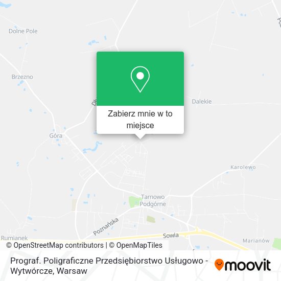 Mapa Prograf. Poligraficzne Przedsiębiorstwo Usługowo - Wytwórcze