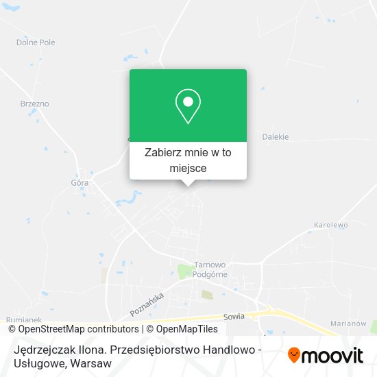 Mapa Jędrzejczak Ilona. Przedsiębiorstwo Handlowo - Usługowe