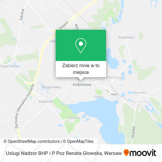 Mapa Uslugi Nadzor BHP i P Poz Renata Glowska