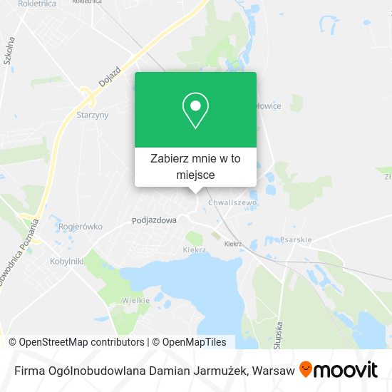 Mapa Firma Ogólnobudowlana Damian Jarmużek