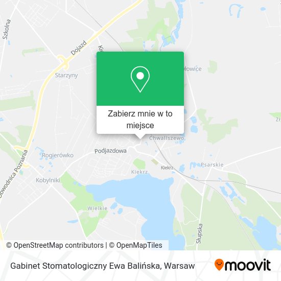 Mapa Gabinet Stomatologiczny Ewa Balińska