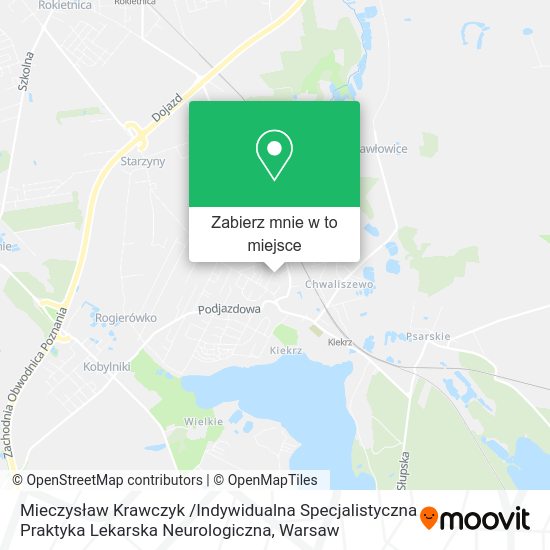 Mapa Mieczysław Krawczyk /Indywidualna Specjalistyczna Praktyka Lekarska Neurologiczna