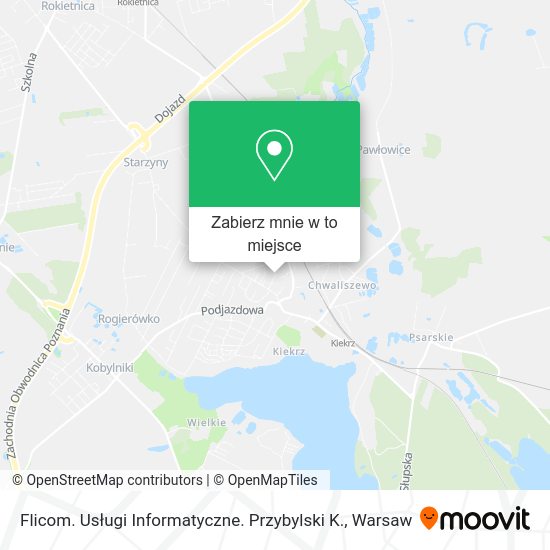 Mapa Flicom. Usługi Informatyczne. Przybylski K.