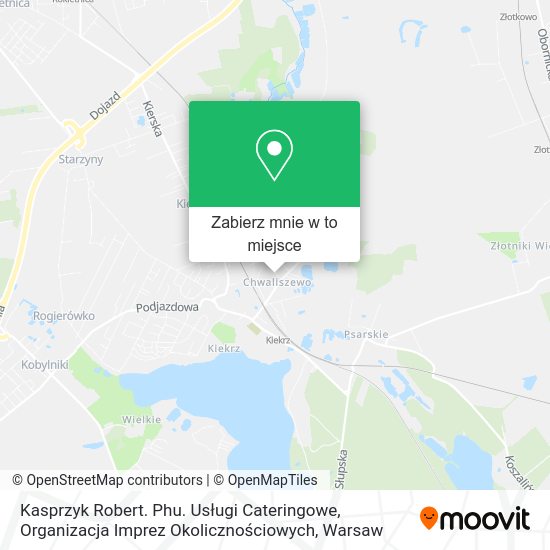 Mapa Kasprzyk Robert. Phu. Usługi Cateringowe, Organizacja Imprez Okolicznościowych