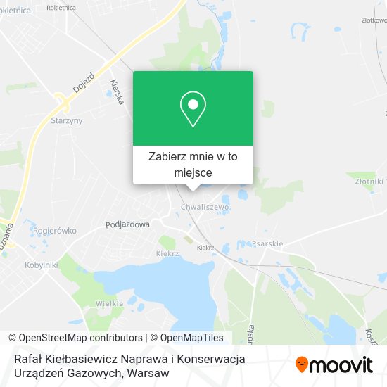 Mapa Rafał Kiełbasiewicz Naprawa i Konserwacja Urządzeń Gazowych