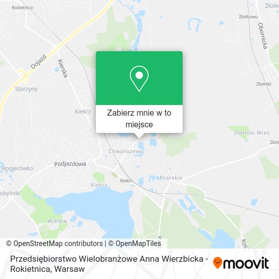 Mapa Przedsiębiorstwo Wielobranżowe Anna Wierzbicka - Rokietnica