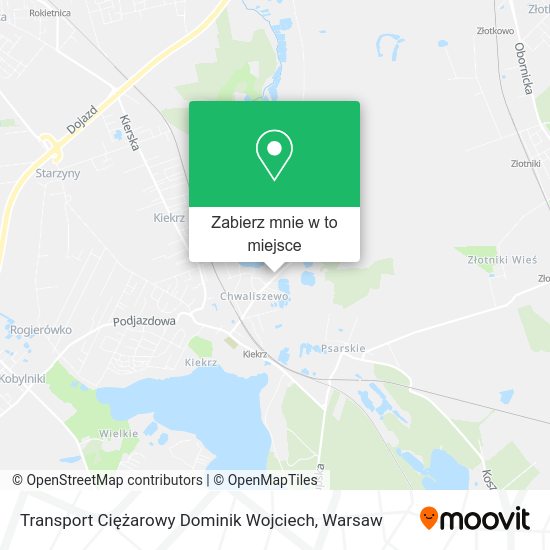 Mapa Transport Ciężarowy Dominik Wojciech