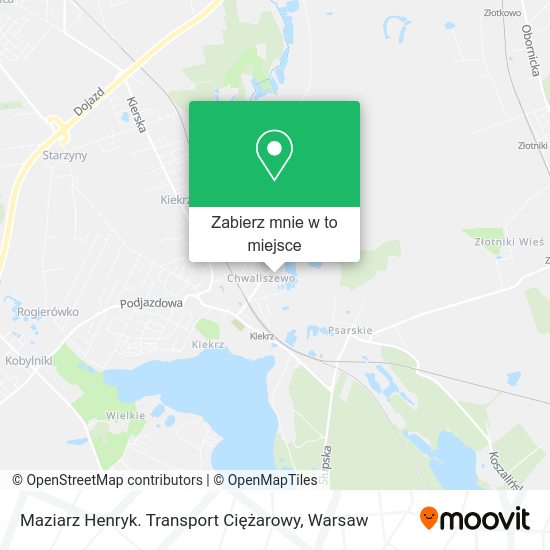 Mapa Maziarz Henryk. Transport Ciężarowy