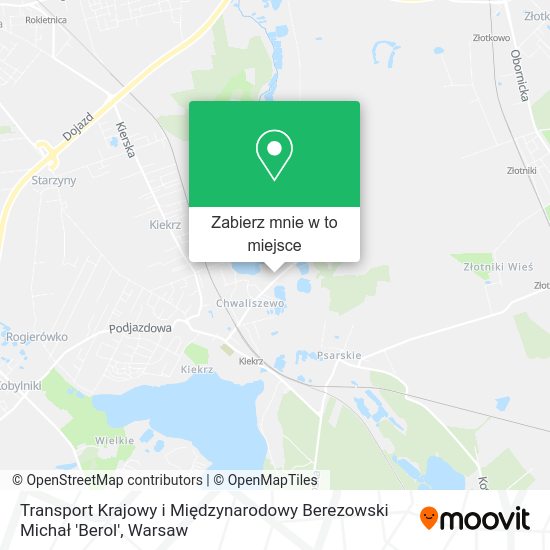 Mapa Transport Krajowy i Międzynarodowy Berezowski Michał 'Berol'