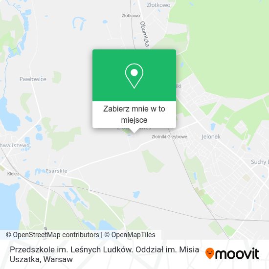 Mapa Przedszkole im. Leśnych Ludków. Oddział im. Misia Uszatka