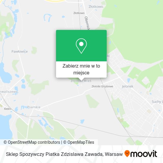 Mapa Sklep Spozywczy Piatka Zdzislawa Zawada